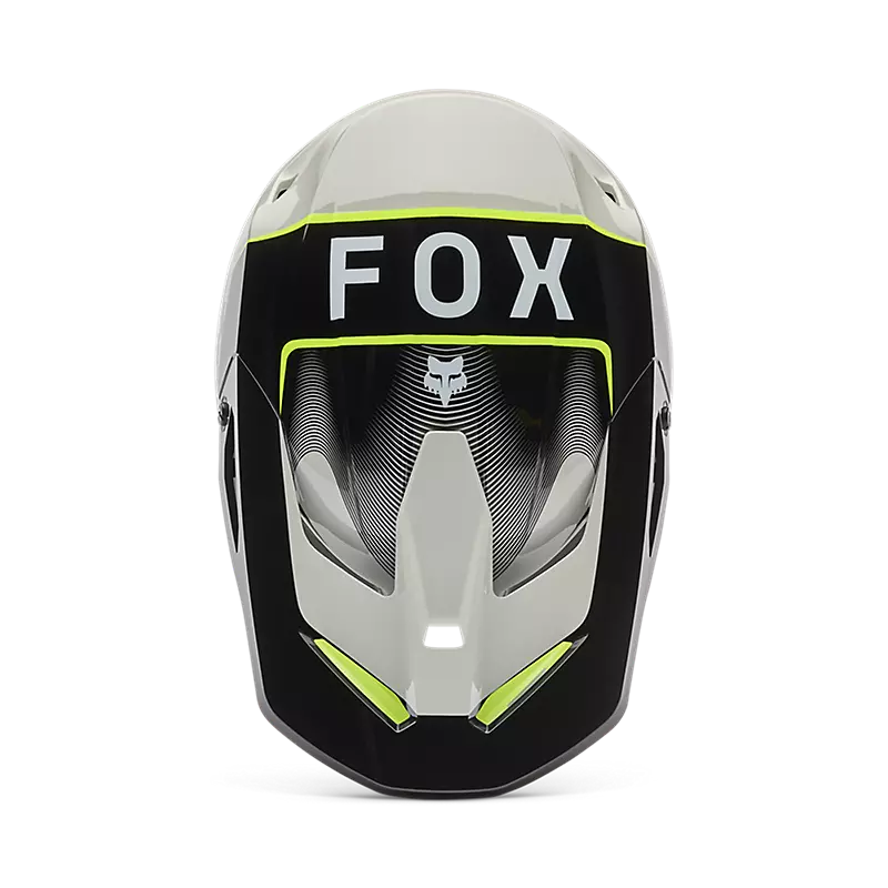 YOUTH V1 COLLECT HELMET (Grey/Yellow) | Fox Racing