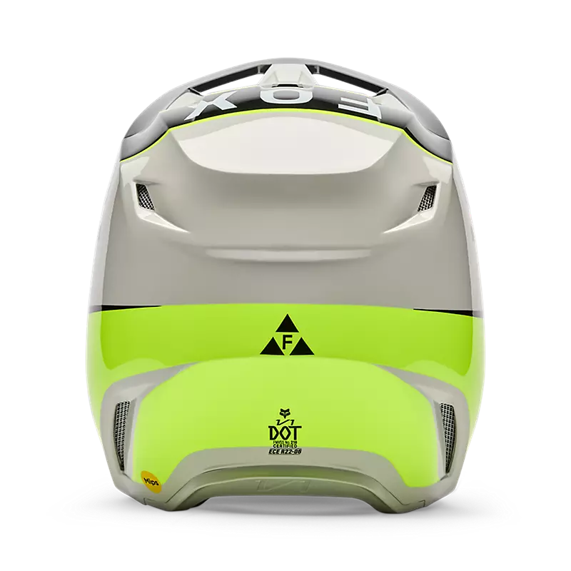 YOUTH V1 COLLECT HELMET (Grey/Yellow) | Fox Racing