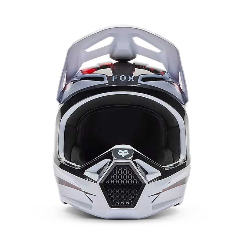 V1 KAIROS HELMET (White/Flo Red) | Fox Racing