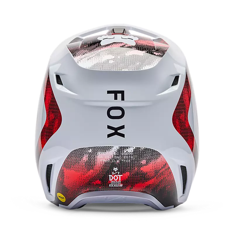 V1 KAIROS HELMET (White/Flo Red) | Fox Racing