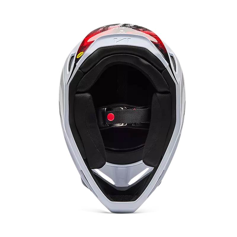 V1 KAIROS HELMET (White/Flo Red) | Fox Racing