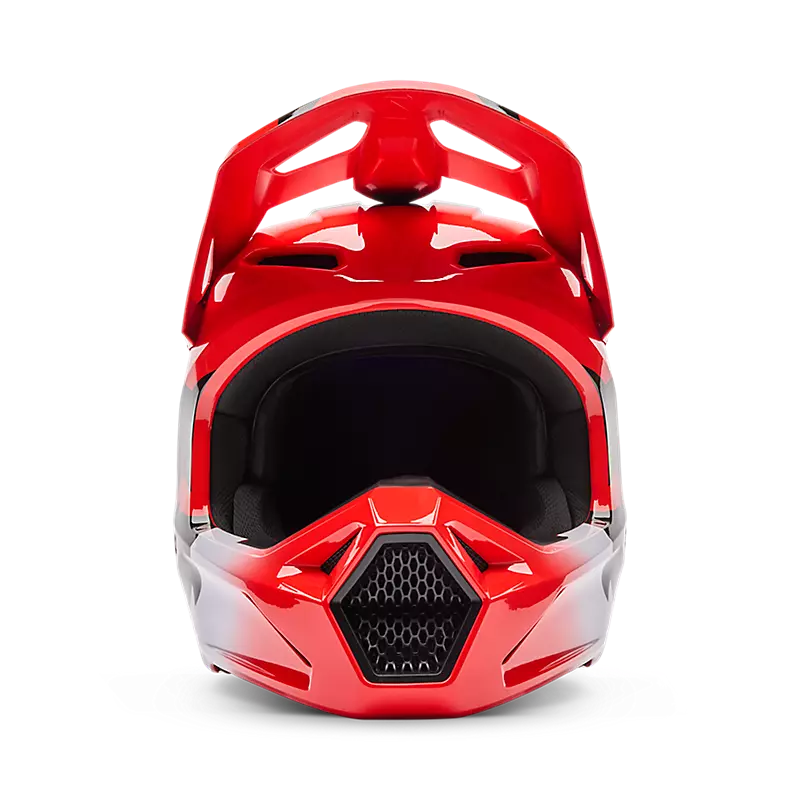 YOUTH V1 SHIELD HELMET (Flo Red) | Fox Racing