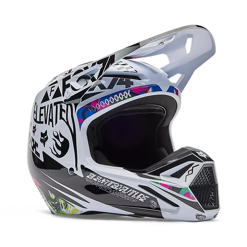 V1 IMAGE COSMO HELMET (Black/White) | Fox Racing