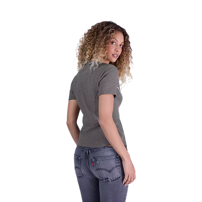 W MOTO-X FITTED TEE (Heather Graphite) | Fox Racing