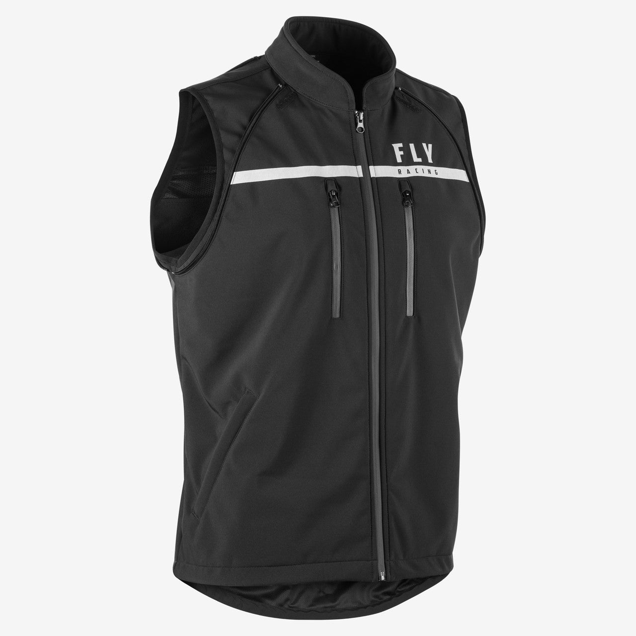 PATROL SOFTSHELL JACKET (Black/White) | FLY RACING