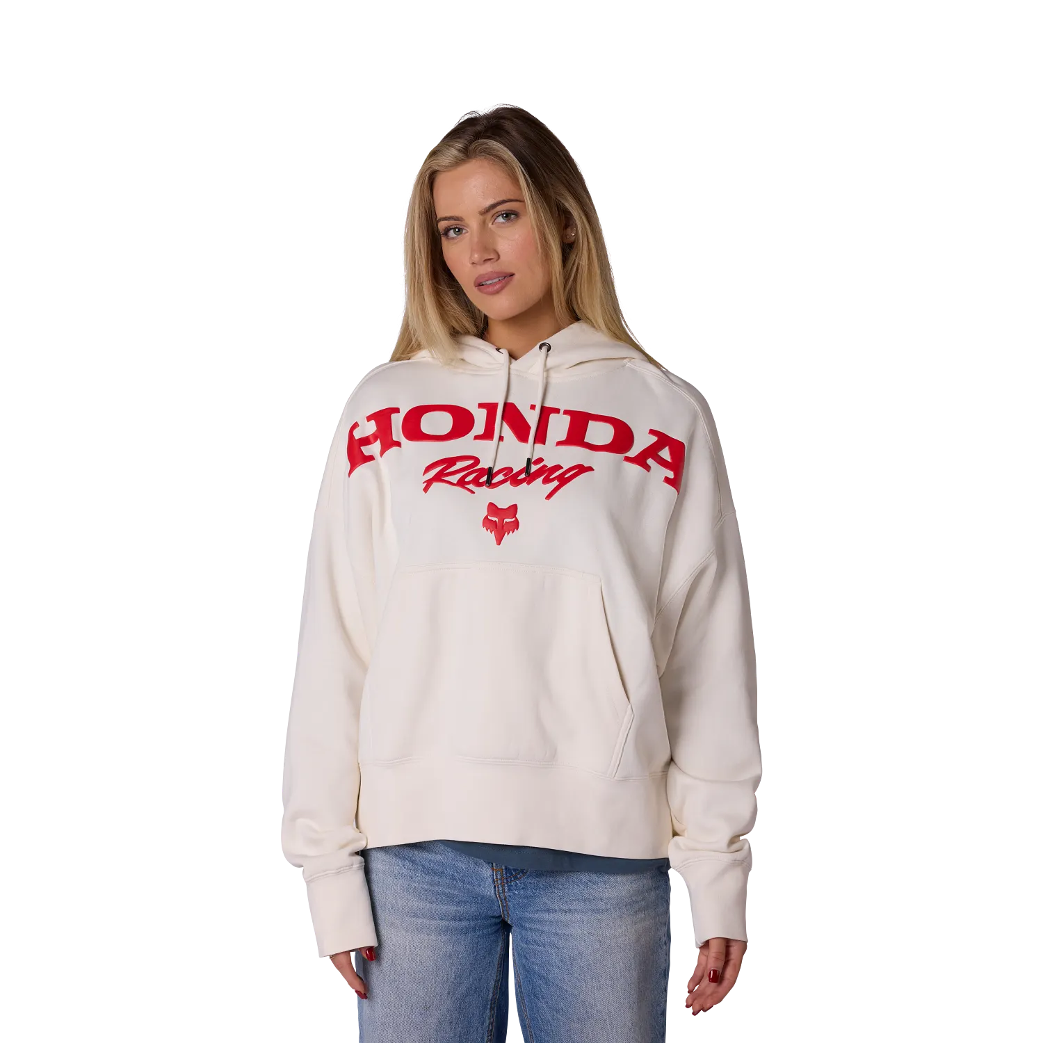WOMEN'S HONDA FLEECE PULLOVER (Off White) | Fox Racing