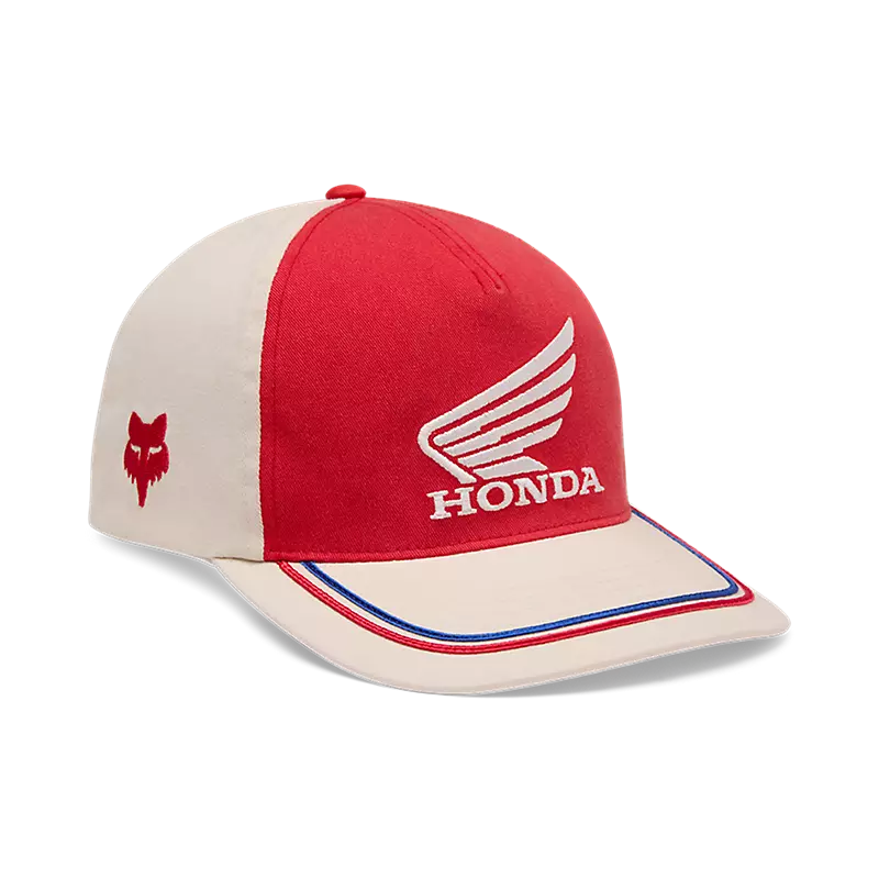 W HONDA SNAPBACK HAT (Off White) | FOX RACING