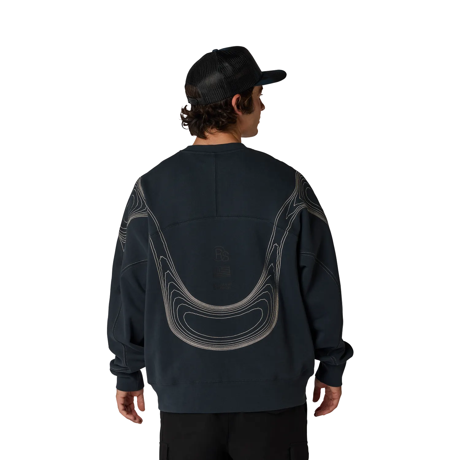 VISION FLEECE CREWNECK (Galaxy Blue) | Fox Racing