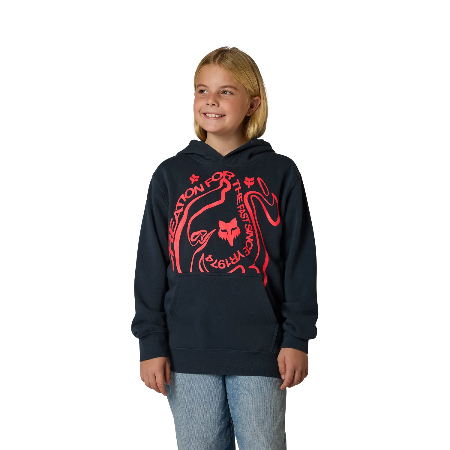 YOUTH VISION FLEECE PULLOVER (Galaxy Blue) | Fox Racing