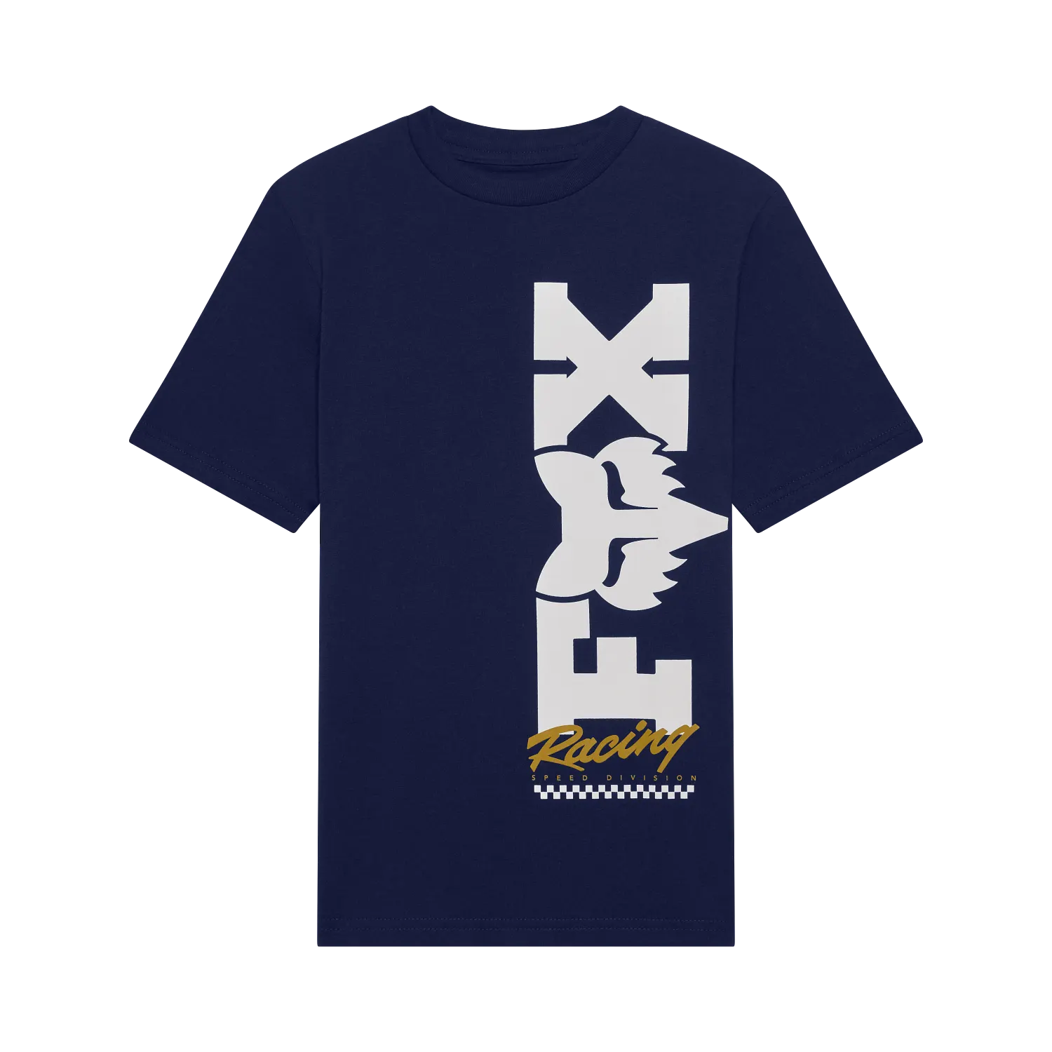 YTH CHECKER SS TEE (Navy) | Fox Racing