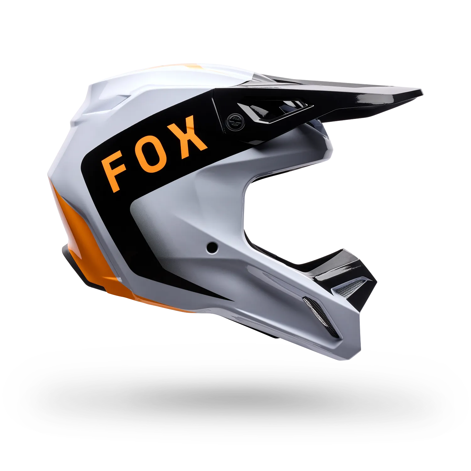 ADULT V1 NOBLE MOTOCROSS HELMET (Black/White) | Fox Racing