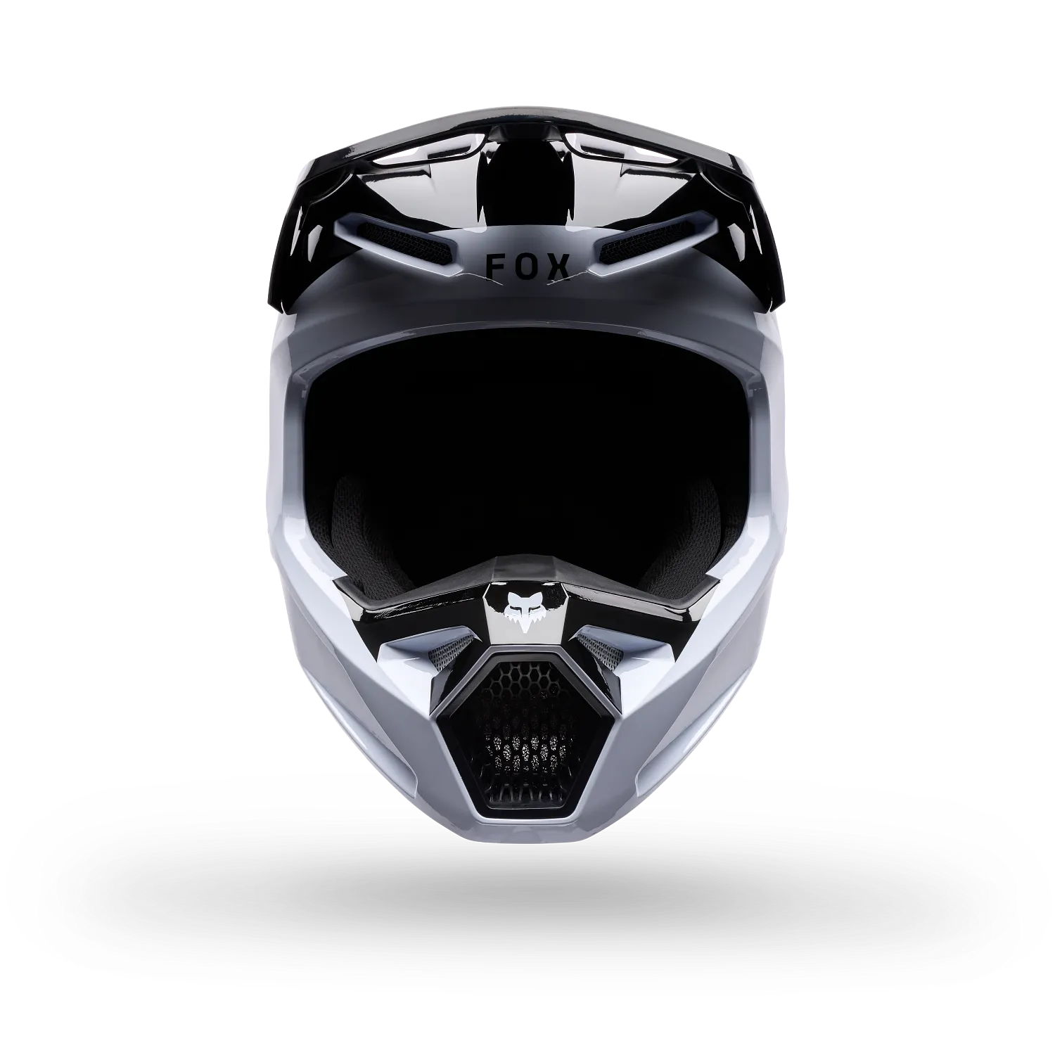YOUTH V1 NOBLE HELMET (Blk/Wht) | Fox Racing