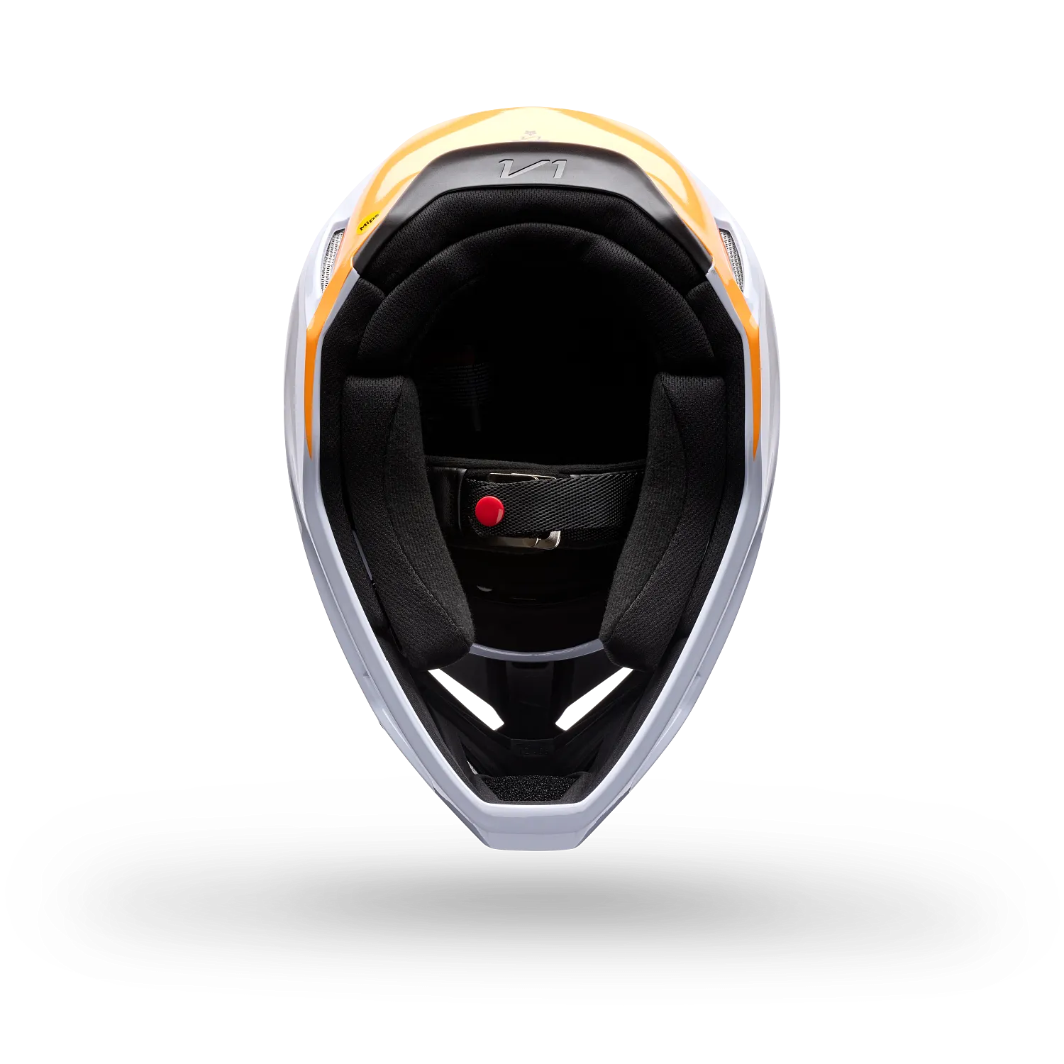 ADULT V1 NOBLE MOTOCROSS HELMET (Black/White) | Fox Racing