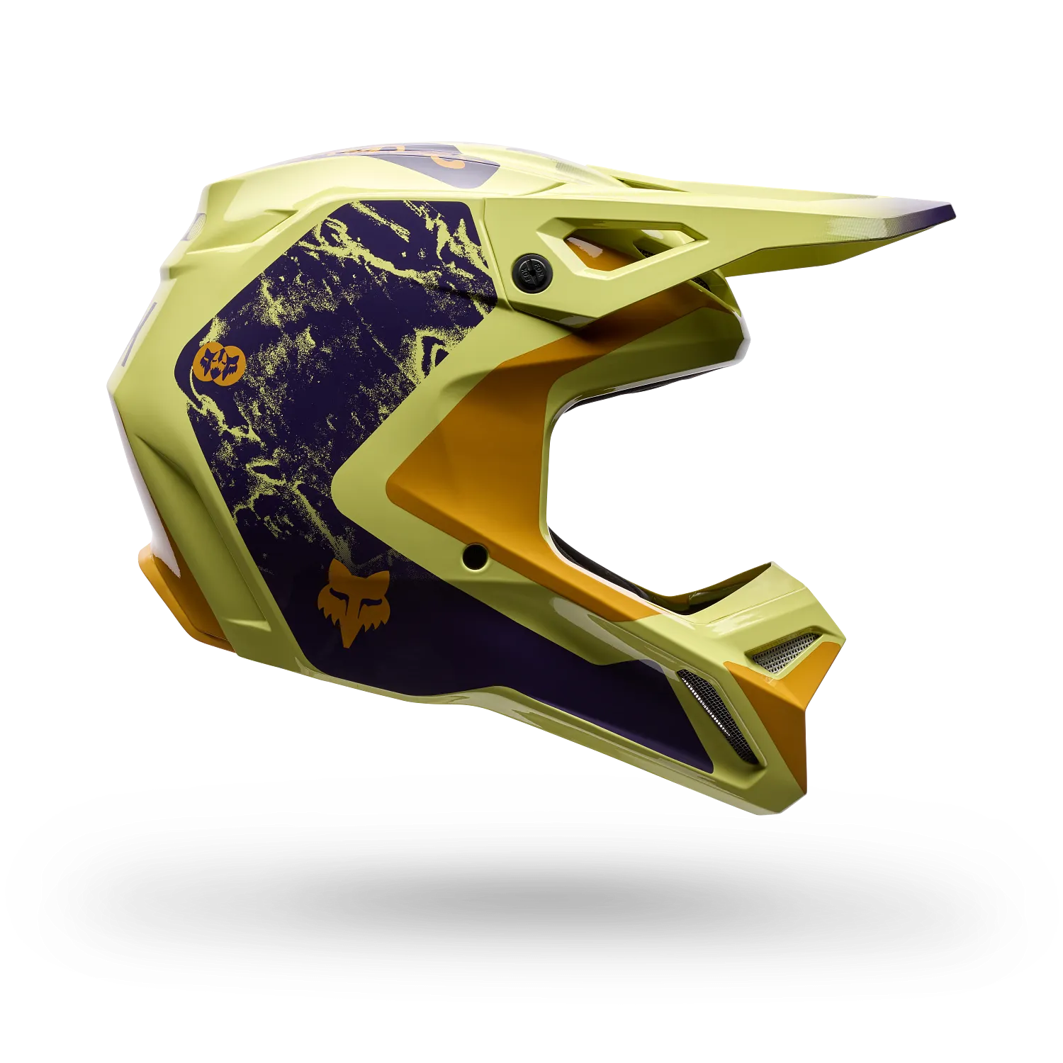 V1 IMAGE PRINT HELMET (PR YLW) | FOX RACING