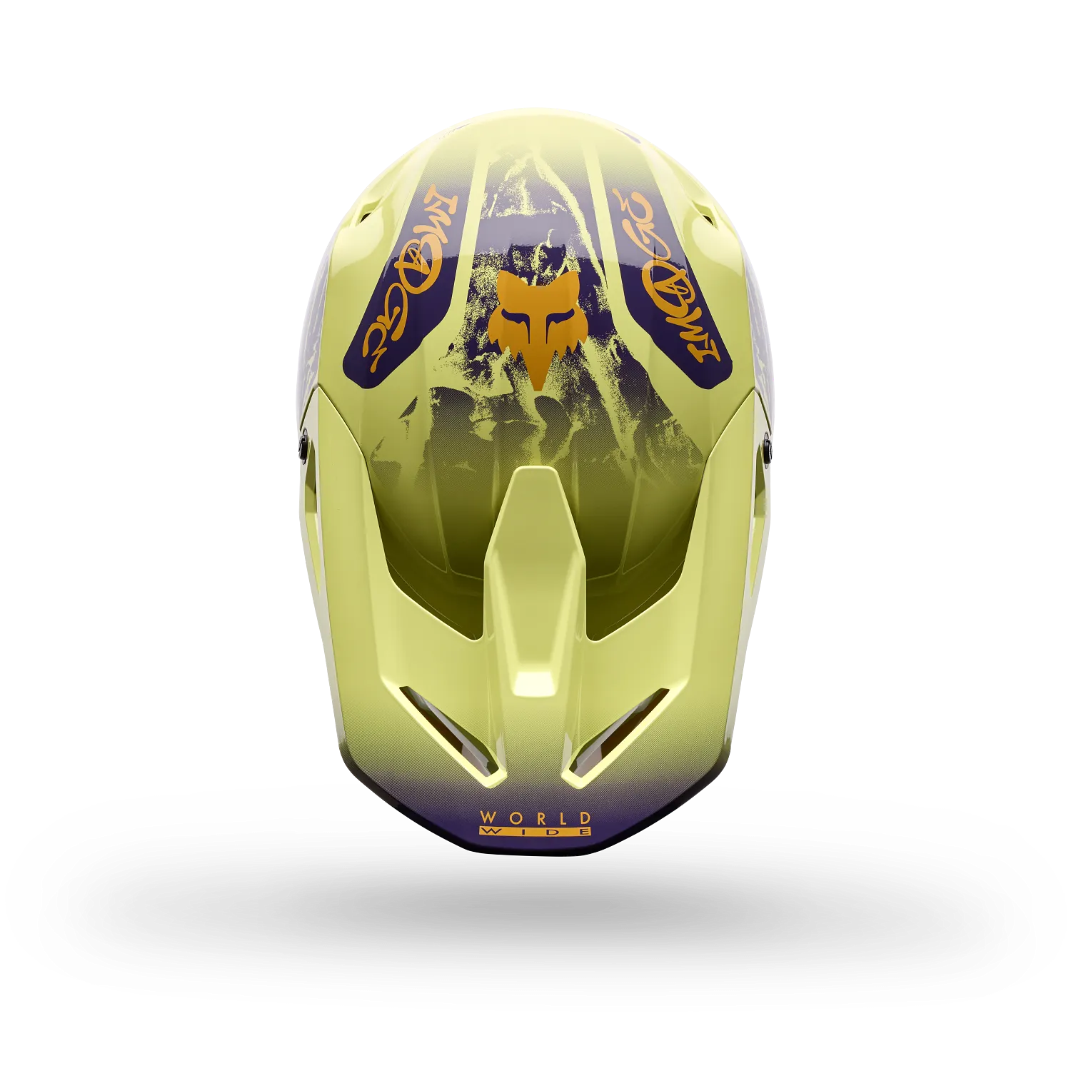 V1 IMAGE PRINT HELMET (PR YLW) | FOX RACING