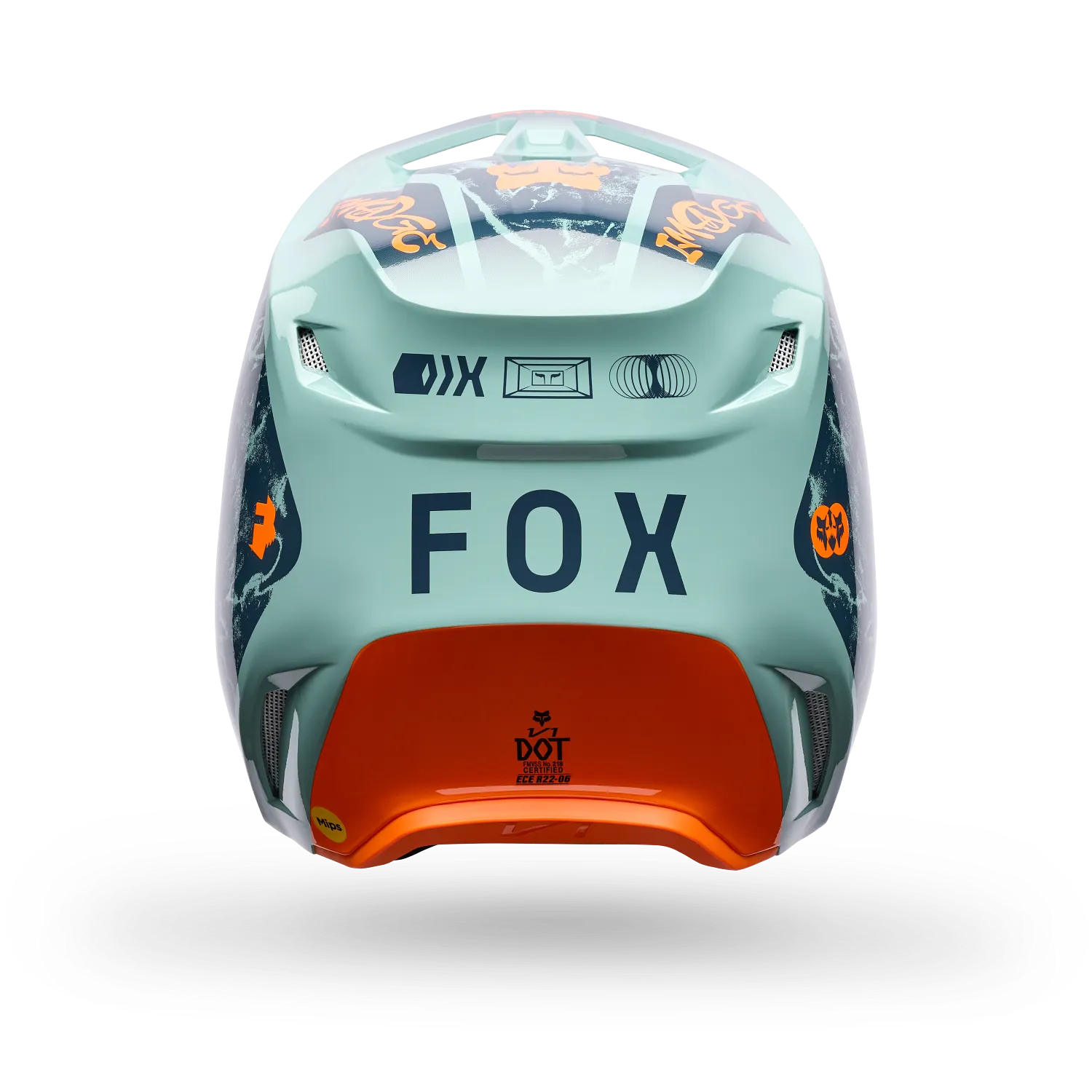 V1 IMAGE PRINT HELMET (Arctic Blue) | Fox Racing