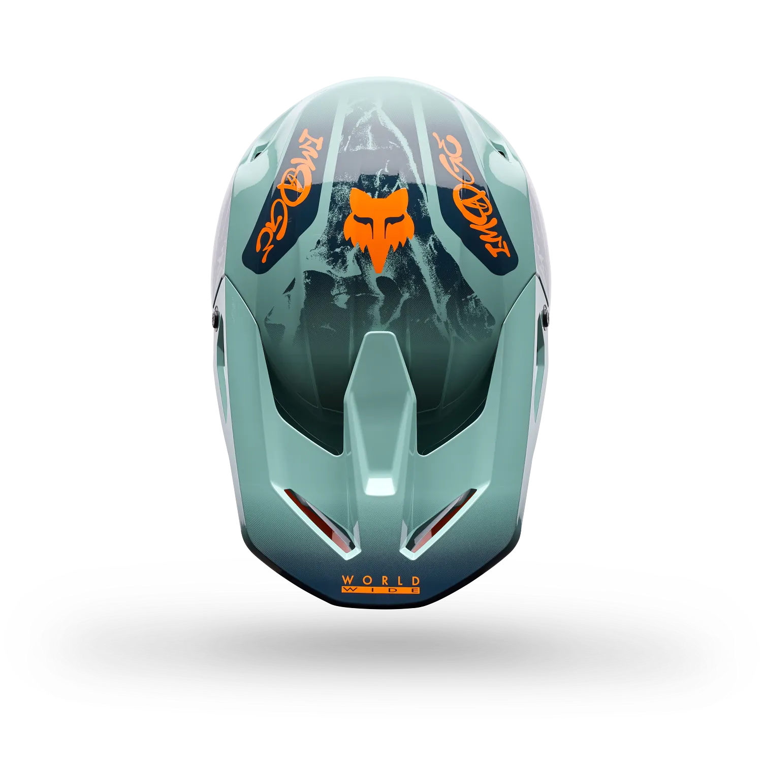V1 IMAGE PRINT HELMET (Arctic Blue) | Fox Racing
