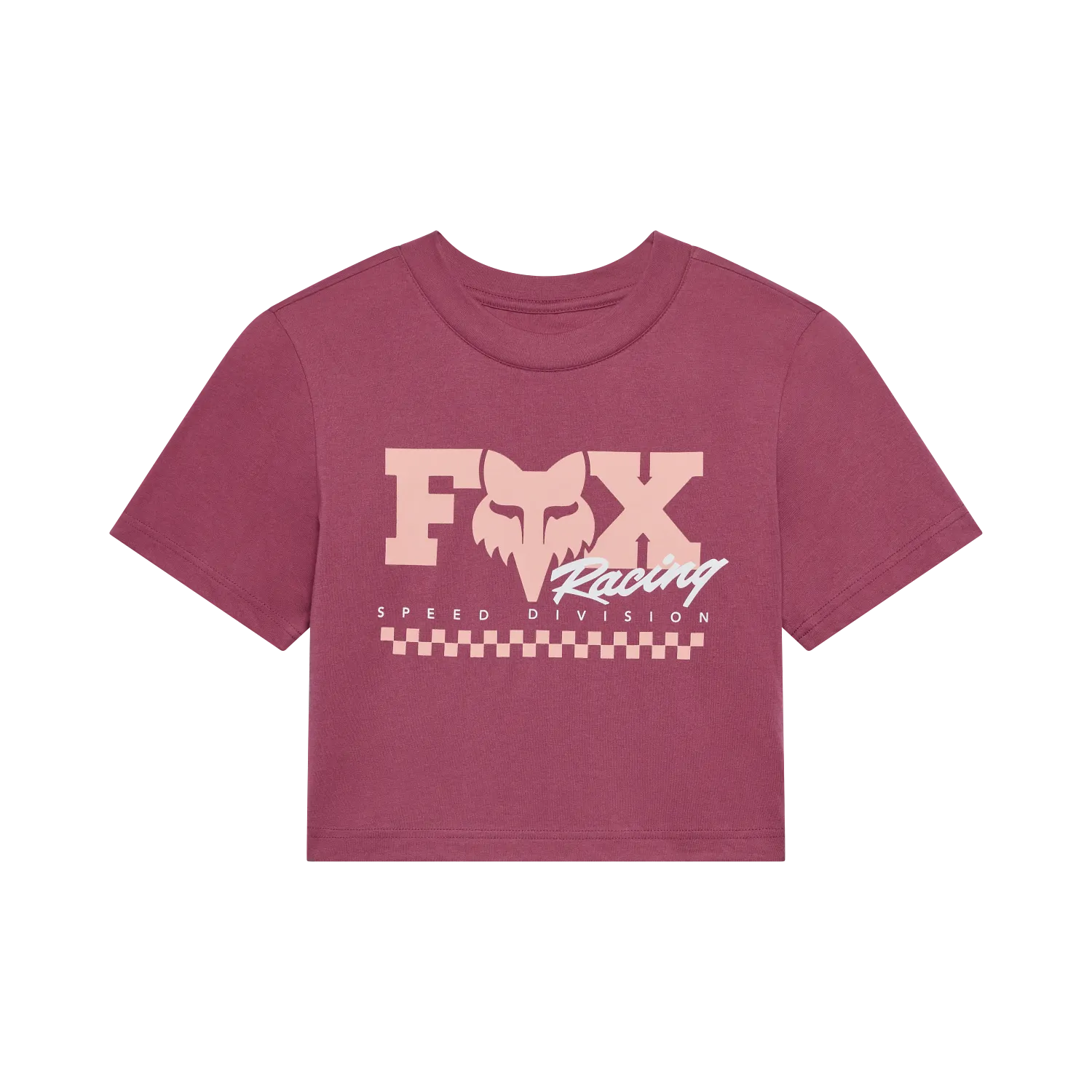WOMEN'S CHECKER SS BABY TEE (BRRY) | Fox Racing