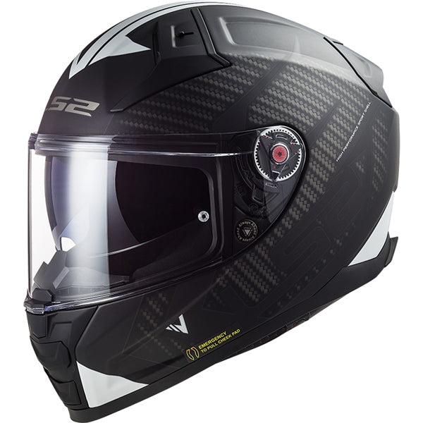 CITATION 2 FULL FACE HELMET (Splitter Black/White) | LS2
