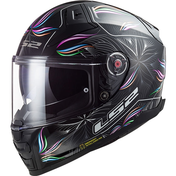 CITATION 2 FULL FACE HELMET (Tropical Black/White) | LS2