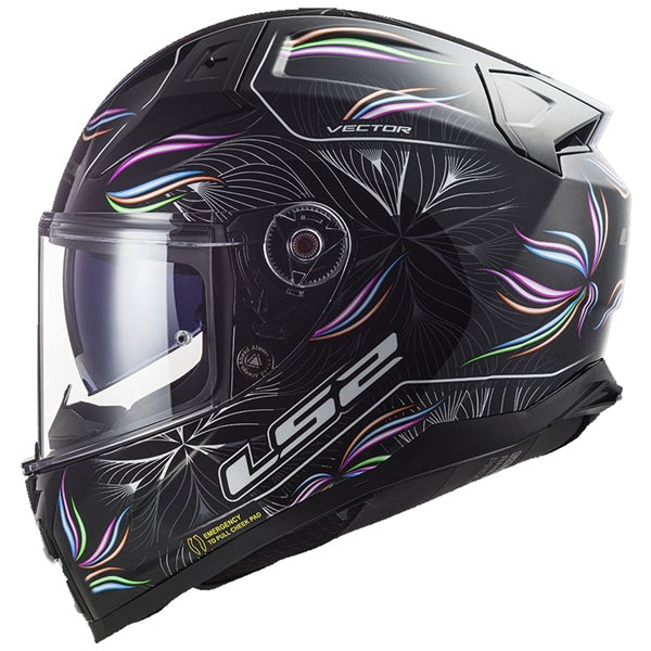 CITATION 2 FULL FACE HELMET (Tropical Black/White) | LS2