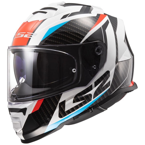 ASSAULT FULL FACE HELMET (Racer-White/Red/Blue) | LS2
