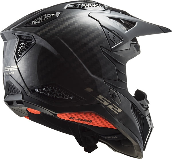 X-FORCE CARBON OFF ROAD HELMET (Solid Carbon) | LS2