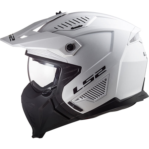 DRIFTER OPEN FACE HELMET (Glossy White) | LS2