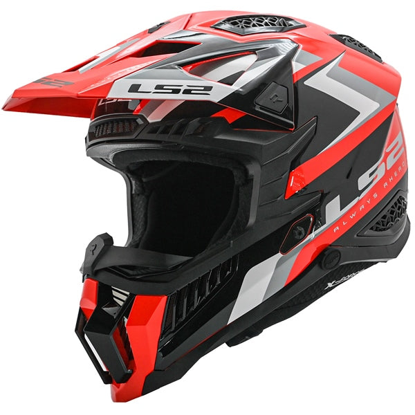 X-FORCE OFF ROAD HELMET (Red/Black/Grey/White) | LS2