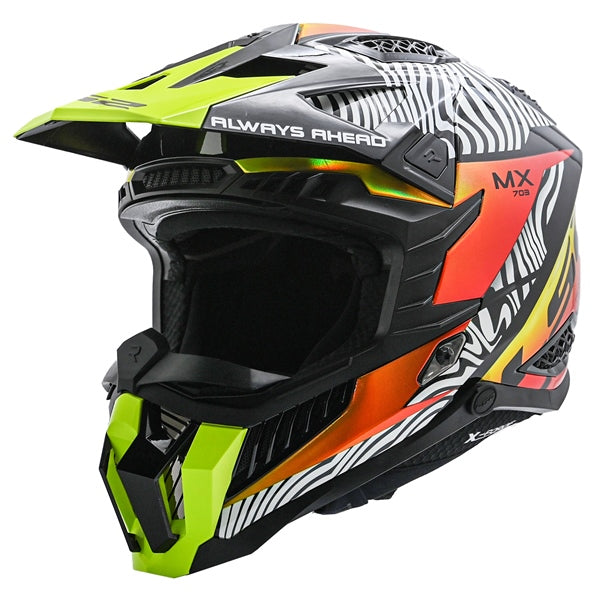 X-FORCE OFF ROAD HELMET (White/Black/Orange/Yellow) | LS2
