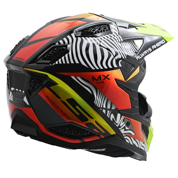 X-FORCE OFF ROAD HELMET (White/Black/Orange/Yellow) | LS2