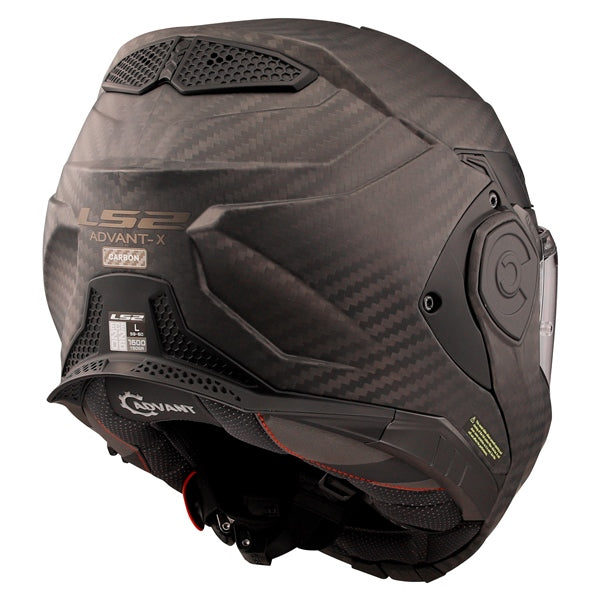 ADVANT X CARBON MODULAR HELMET (Solid Carbon) | LS2