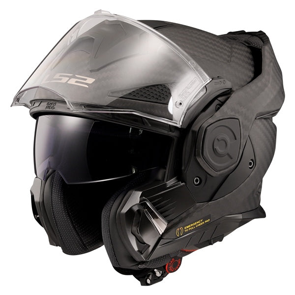 ADVANT X CARBON MODULAR HELMET (Solid Carbon) | LS2