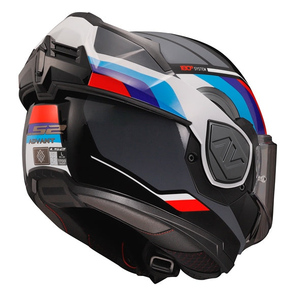 ADVANT MODULAR HELMET (Sport Black/Blue/Red) | LS2