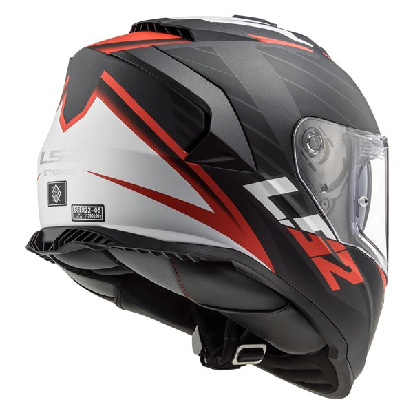 ASSAULT FULL FACE HELMET (Nerve-Matte Black/Red) | LS2
