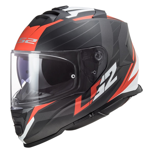 ASSAULT FULL FACE HELMET (Nerve-Matte Black/Red) | LS2