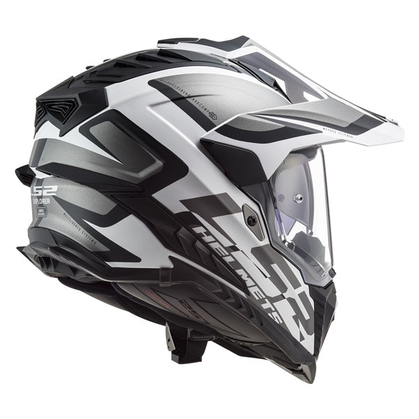 EXPLORER OFF ROAD HELMET (Matte Black/White) | LS2