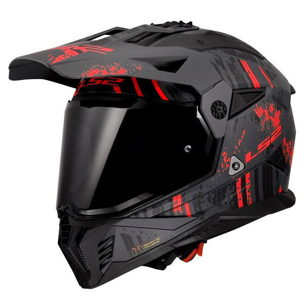 BLAZE 2 OFF ROAD HELMET (Crazy Grey/Red) | LS2