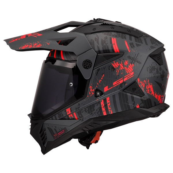 BLAZE 2 OFF ROAD HELMET (Crazy Grey/Red) | LS2