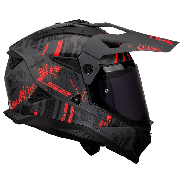 BLAZE 2 OFF ROAD HELMET (Crazy Grey/Red) | LS2