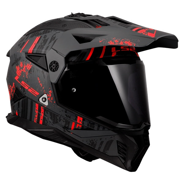 BLAZE 2 OFF ROAD HELMET (Crazy Grey/Red) | LS2