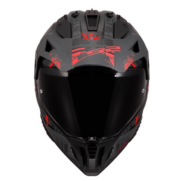 BLAZE 2 OFF ROAD HELMET (Crazy Grey/Red) | LS2
