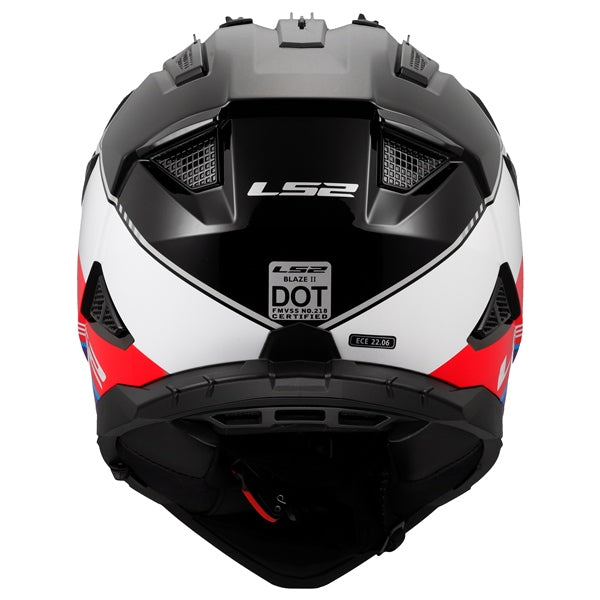 BLAZE 2 OFF ROAD HELMET (Rally Red/White/Blue) | LS2