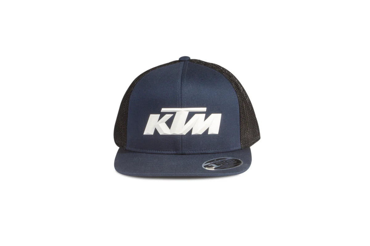 LOGO TRUCKER CAP NAVY