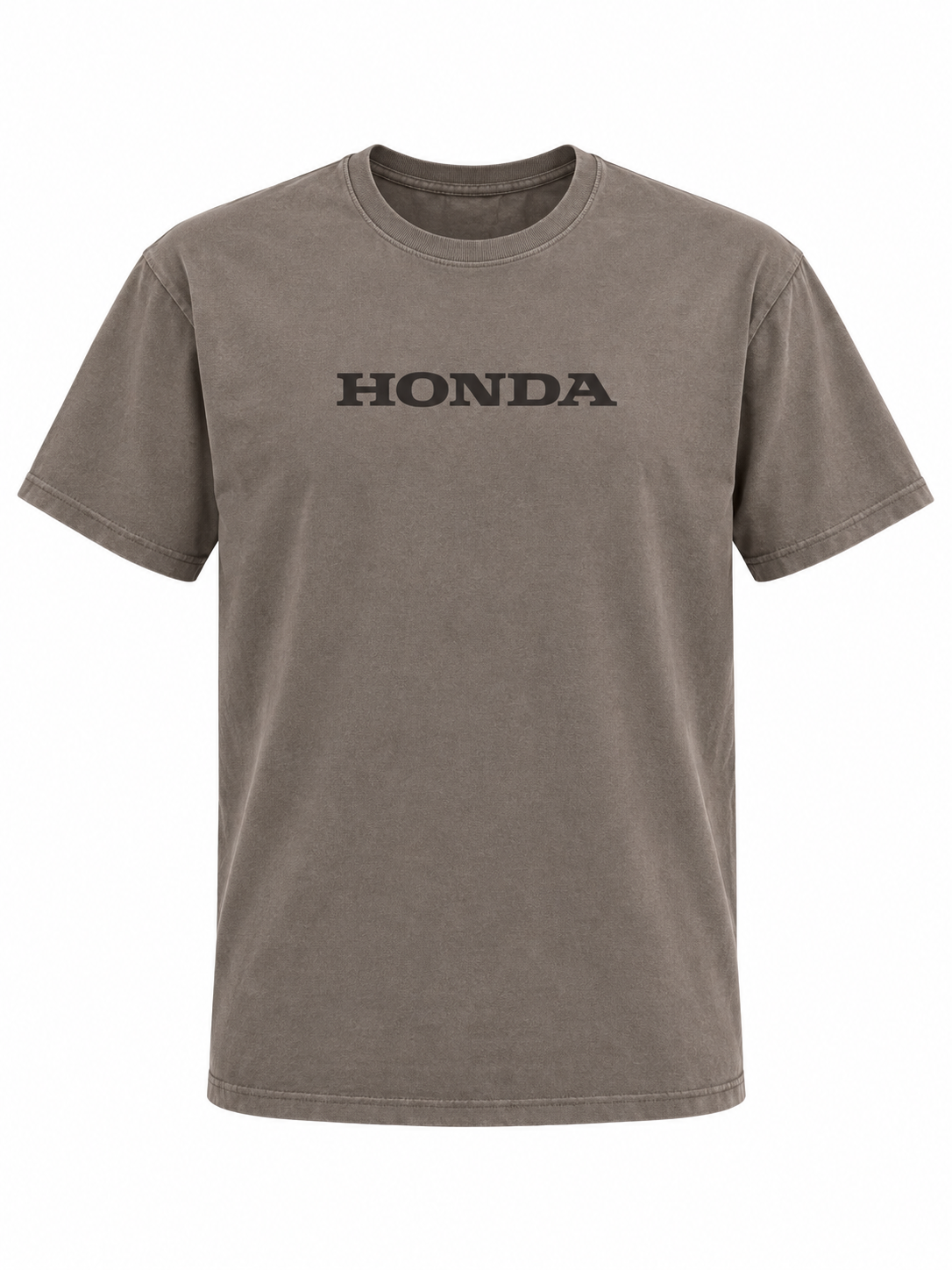 VINTAGE WASH COTTON T-SHIRT (TAN) | HONDA