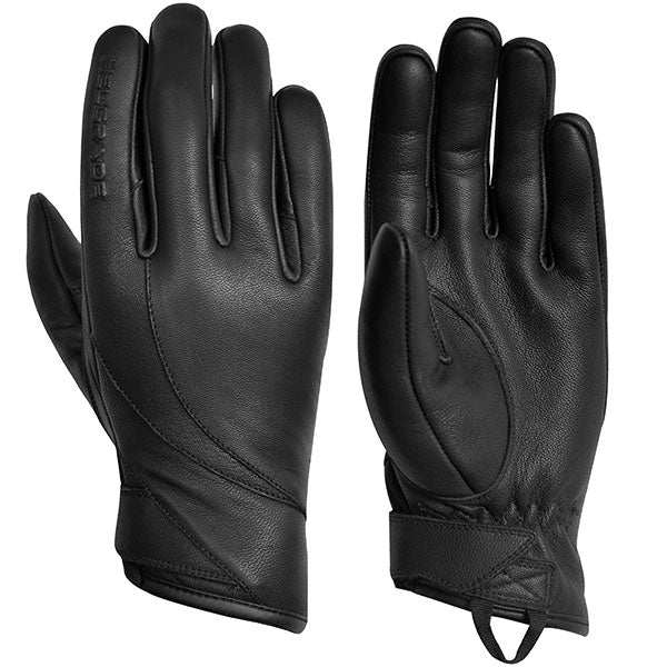 WOMEN'S STEFANI LEATHER GLOVES (Black) | Helgrade