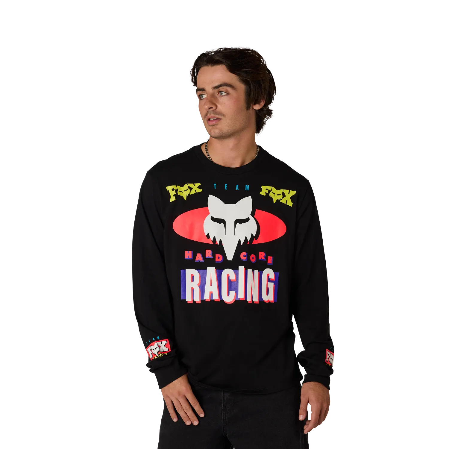 HARDCORE 195 ORIGINAL LS TEE (Black) | Fox Racing