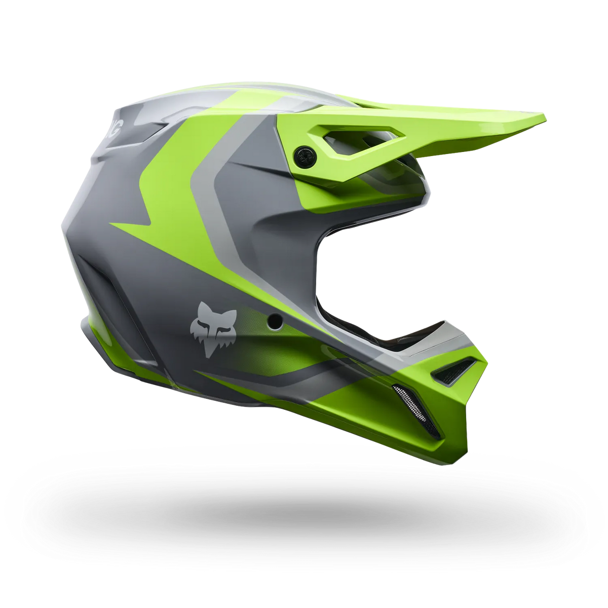 YOUTH V1 FRAME HELMET (GREY/YELLOW) | FOX RACING