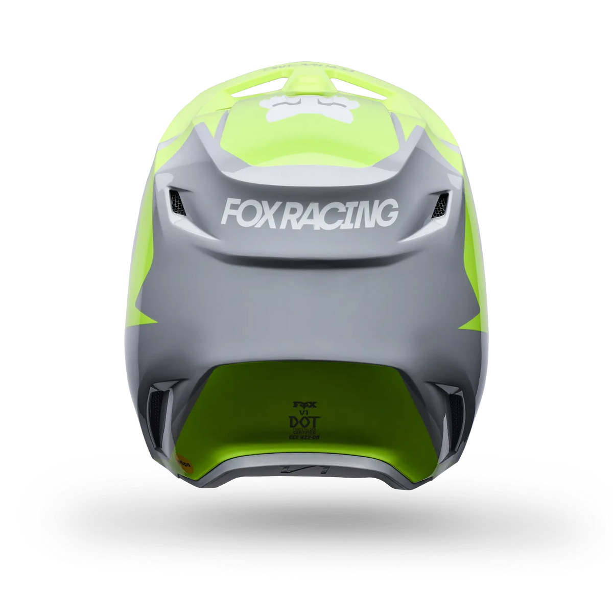 YOUTH V1 FRAME HELMET (GREY/YELLOW) | FOX RACING
