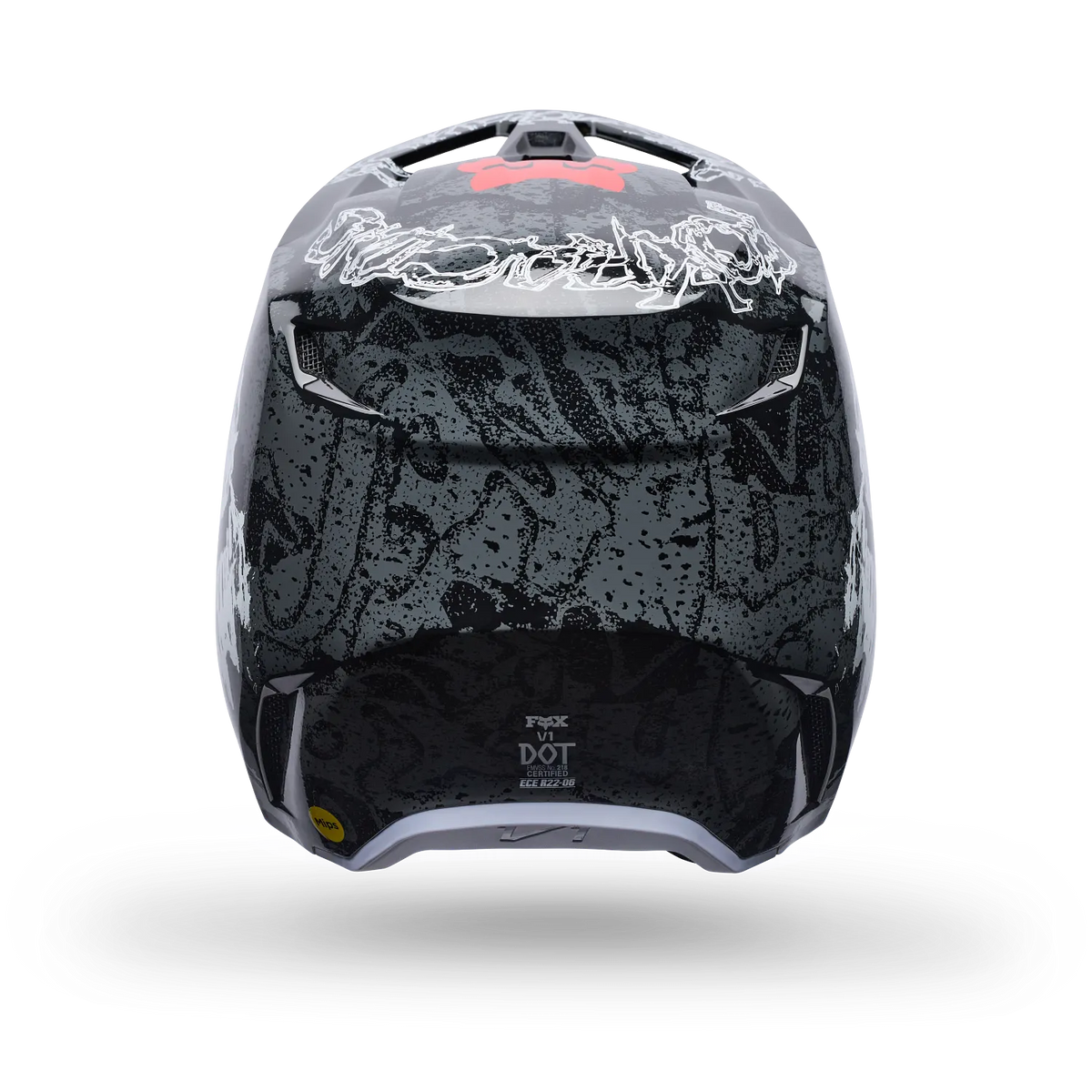 YOUTH V1 ABYSS HELMET (BLACK) | Fox Racing